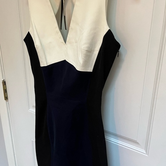 NWT Banana Republic Sloan fit cutout colorblock sheath dress $140 size 6 - Picture 4 of 7